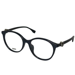 Fendi Women’s Eyeglasses Navy Blue Round F0336F Full Rim Acetate 58-13-145